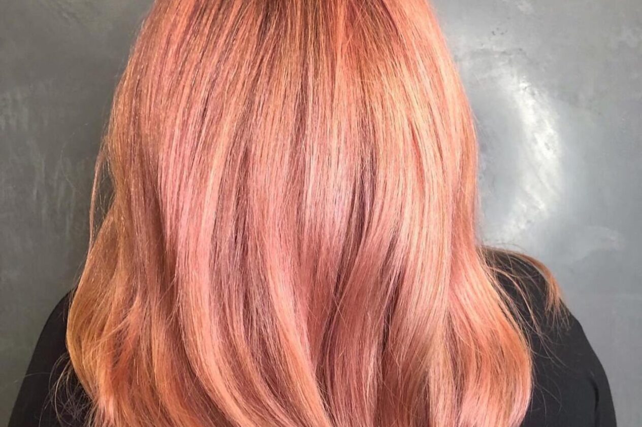 Peachy hair colours for spring